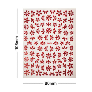 Blue Spring Flowers Sakura 3D Nail Sticker #06