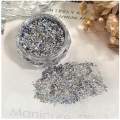 Ultra Sparkly Mixed Shape Polygonal Nail Sequins #02