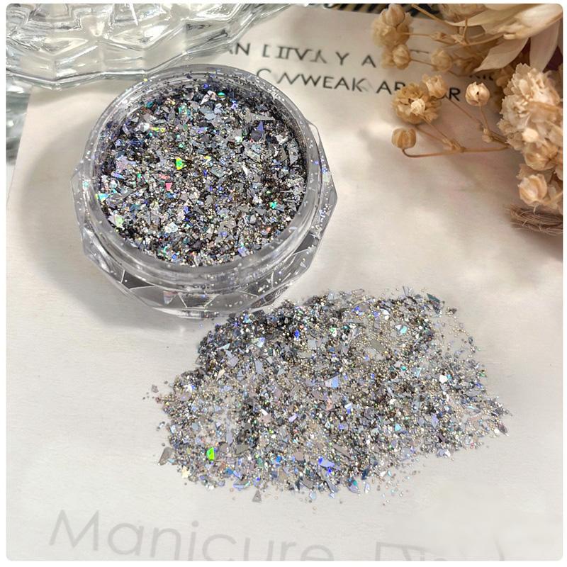 Ultra Sparkly Mixed Shape Polygonal Nail Sequins #02