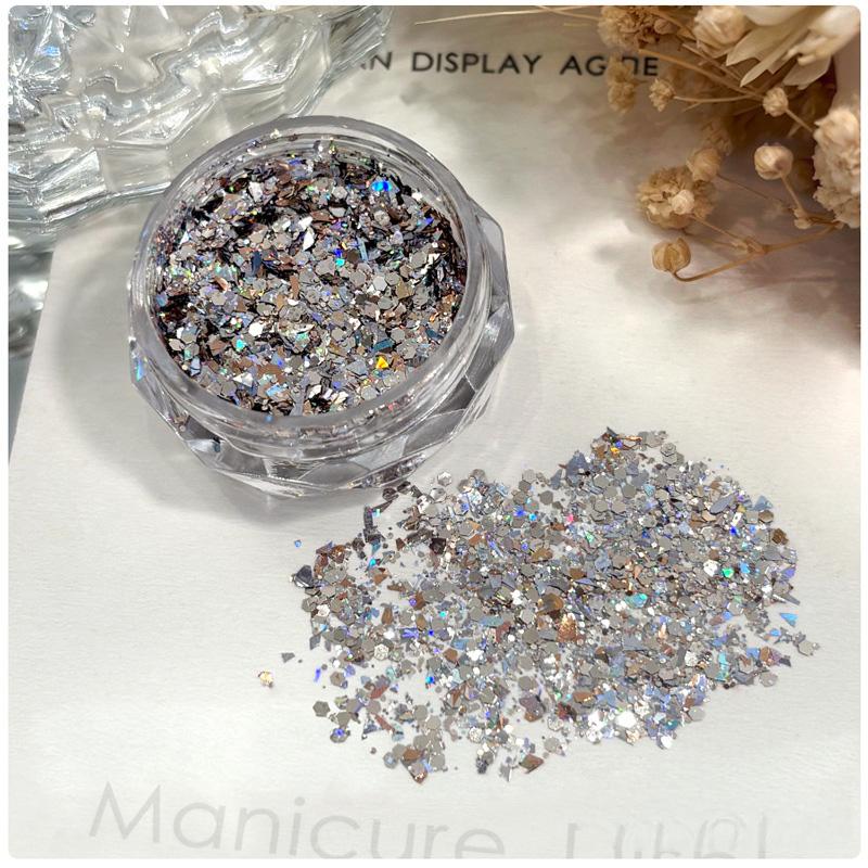 Ultra Sparkly Mixed Shape Polygonal Nail Sequins #03