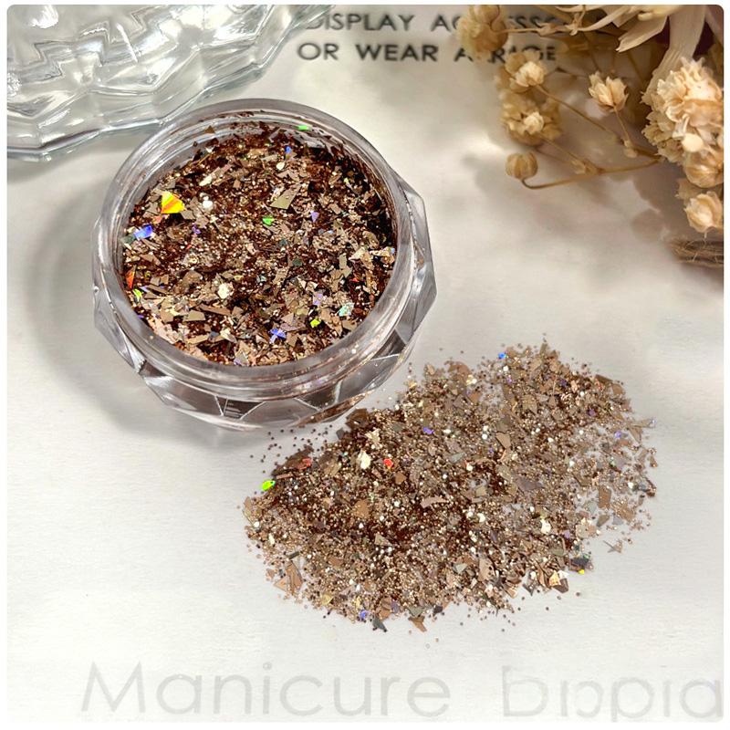 Ultra Sparkly Mixed Shape Polygonal Nail Sequins #04