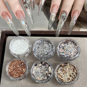 Ultra Sparkly Mixed Shape Polygonal Nail Sequins #04