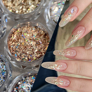 Ultra Sparkly Mixed Shape Polygonal Nail Sequins #04