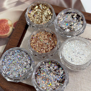 Ultra Sparkly Mixed Shape Polygonal Nail Sequins #04