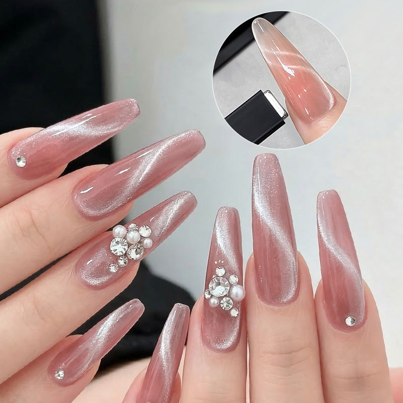 2pcs Ribbon Nail Magnets