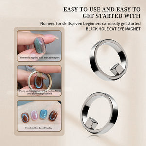Hollow Cat Magnetic Ring & Square Magnet