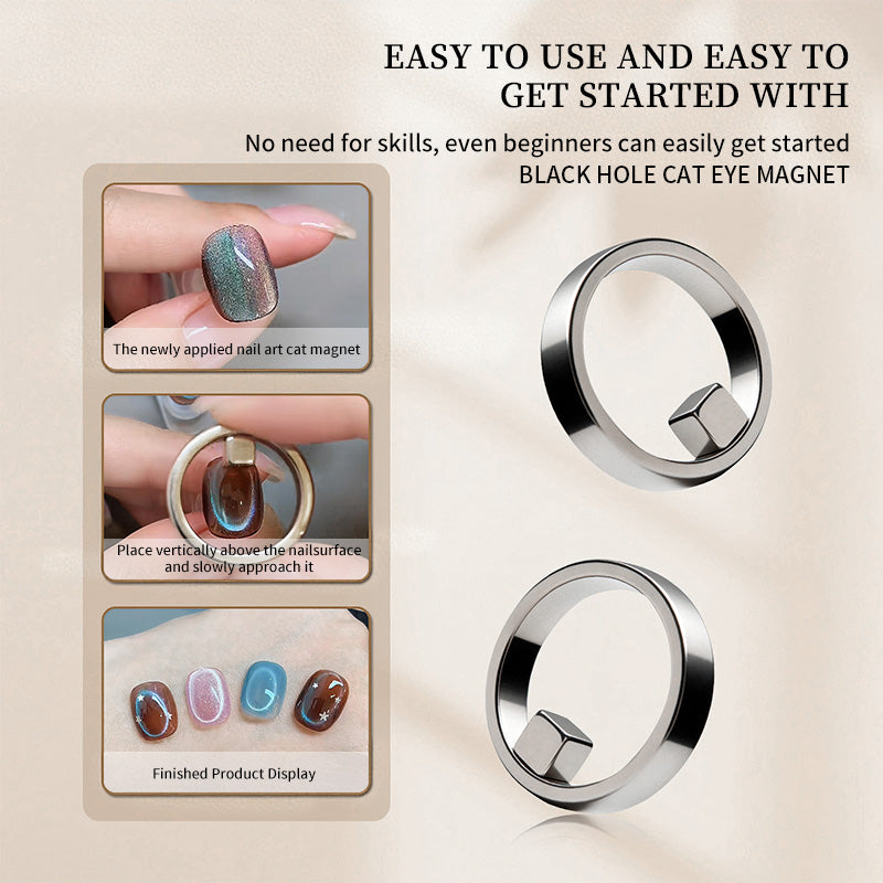 Hollow Cat Magnetic Ring & Square Magnet