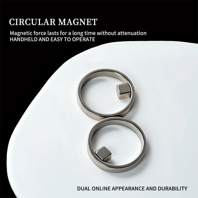 Hollow Cat Magnetic Ring & Square Magnet
