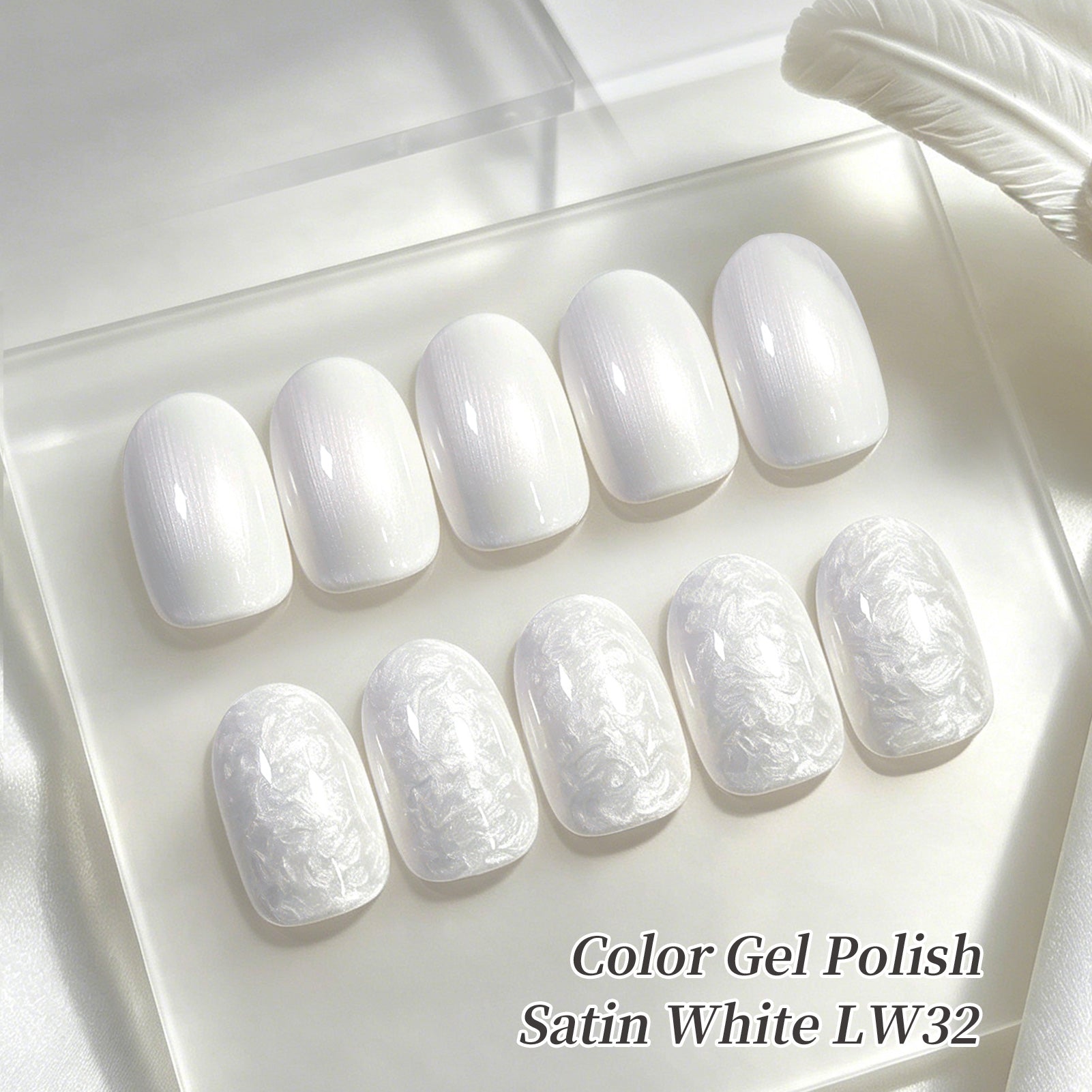 Thread Nail Gel LW32 Satin White 15ml