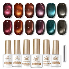 6 Colors Glass Cat Magnetic Gel M73 Amber Glow 7ml