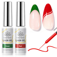 4 Colors Liner Gel Set Red Green 8ml