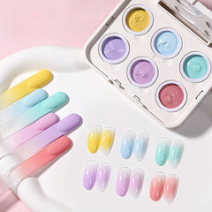 6 Colors Pat Painting Gel Lime Drop