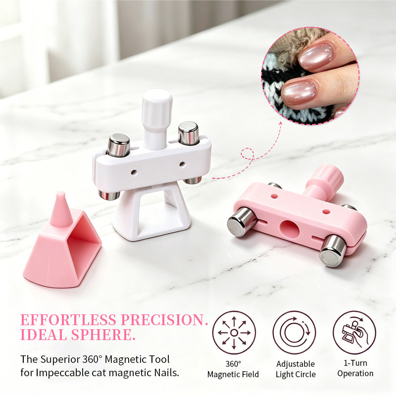 White Rotating Stand Strong Magnet Automatic Cat Magnetic Tool