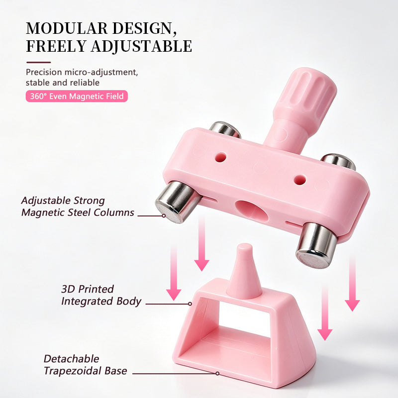 White Rotating Stand Strong Magnet Automatic Cat Magnetic Tool