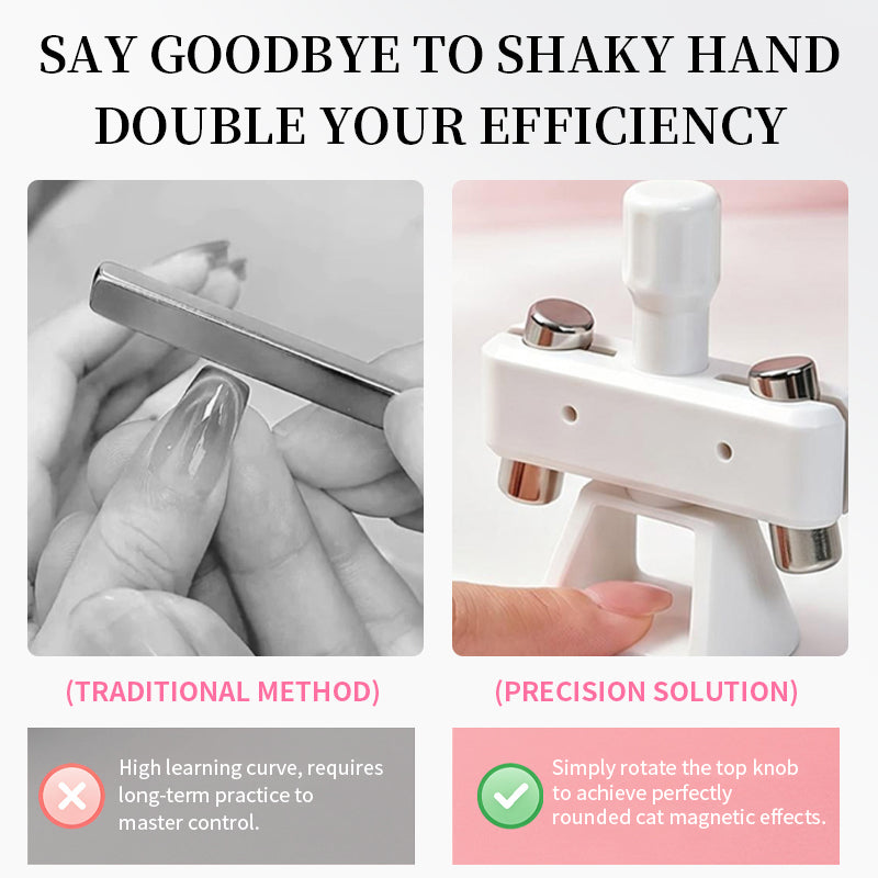 White Rotating Stand Strong Magnet Automatic Cat Magnetic Tool