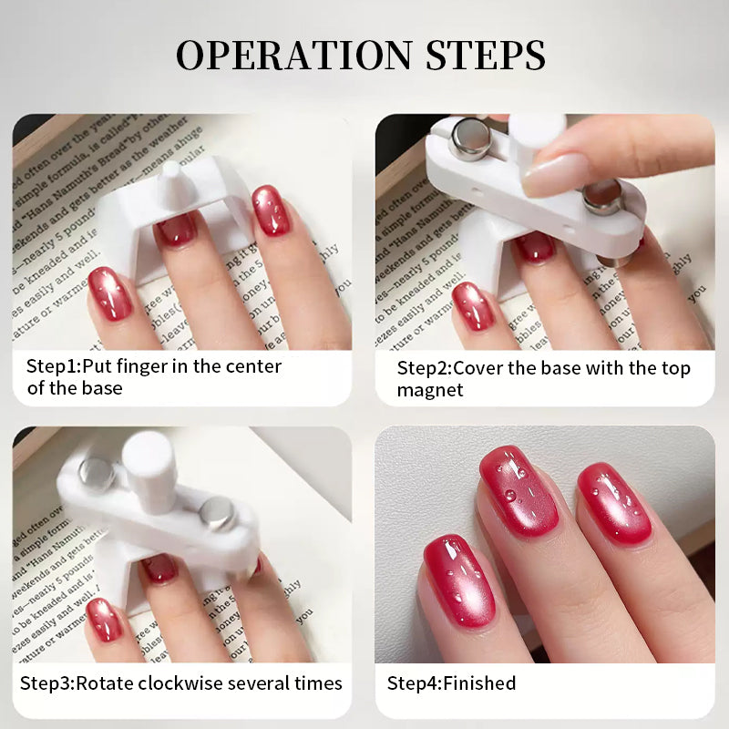 White Rotating Stand Strong Magnet Automatic Cat Magnetic Tool