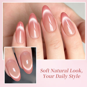 2pcs Set French Cat Magnetic Nails Kit #12