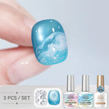 3pcs Ocean Wave Cat Magnetic Gel Set 10ml