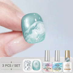 3pcs Ocean Wave Cat Magnetic Gel Set 10ml