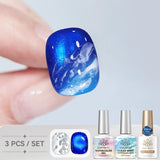 3pcs Ocean Wave Cat Magnetic Gel Set 10ml
