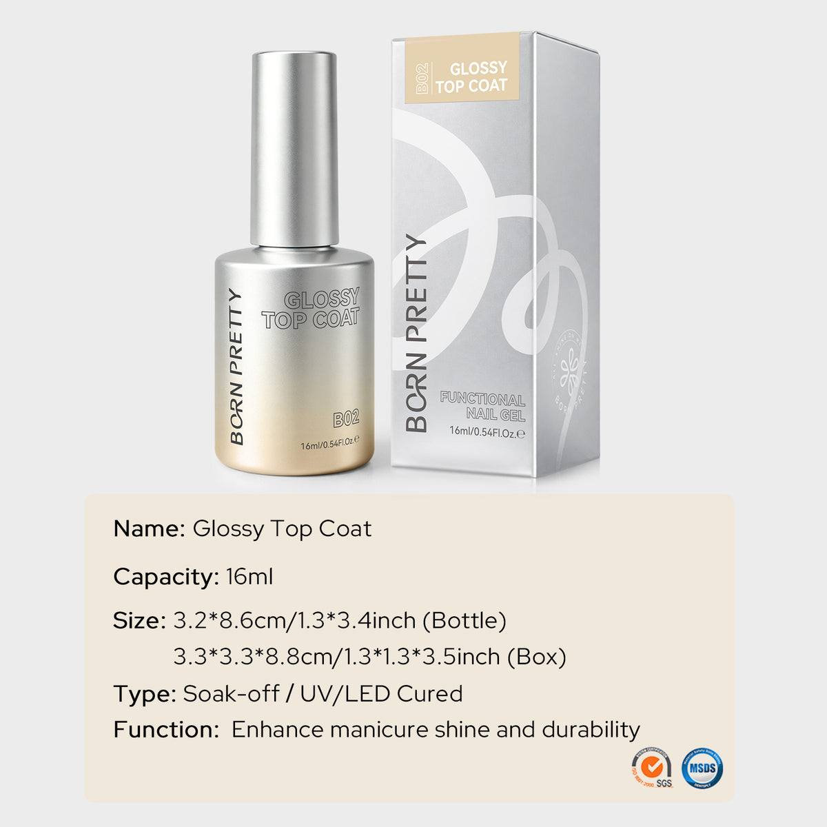 Glossy Top Coat B02 16ml