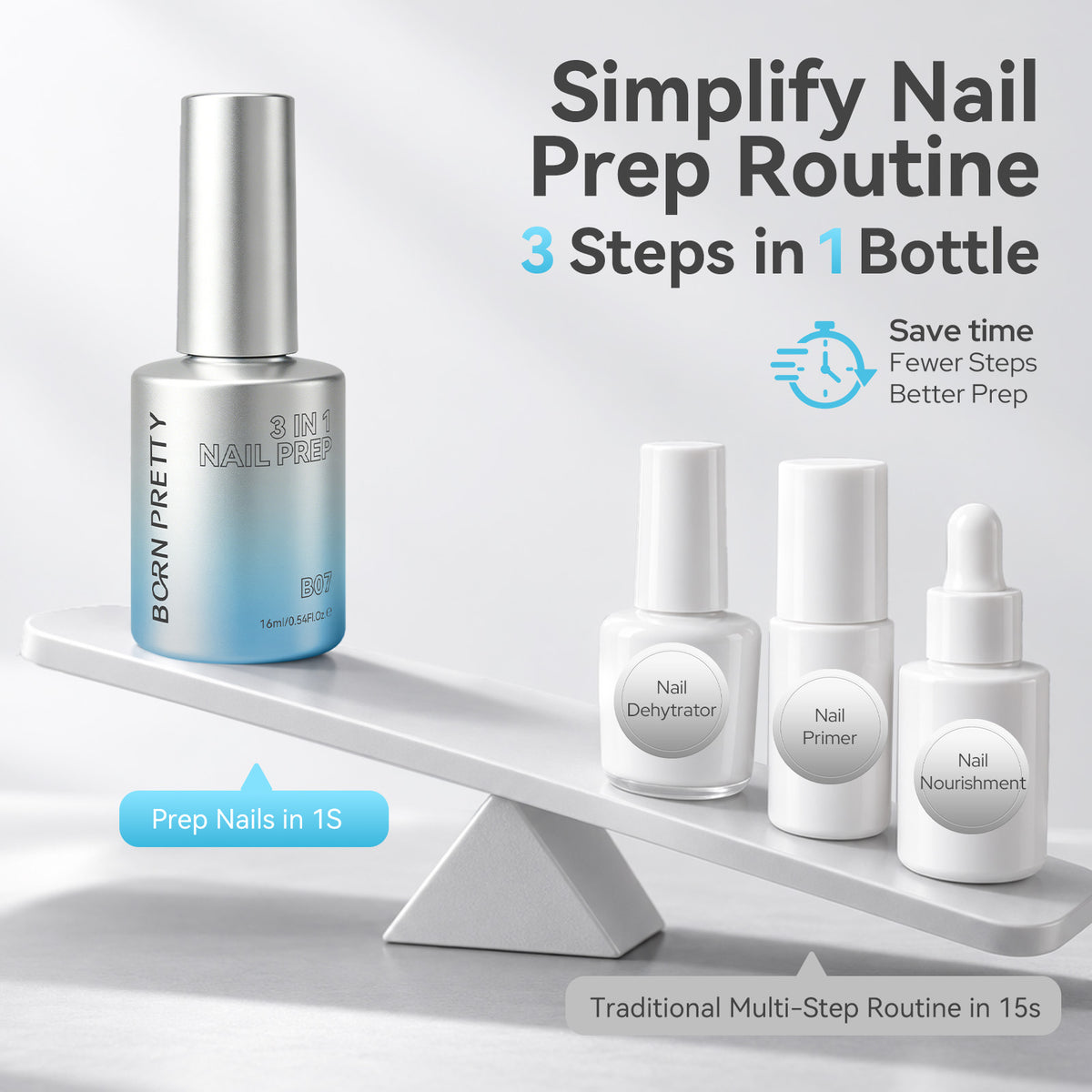 3 In 1 Nail Prep B07 16ml