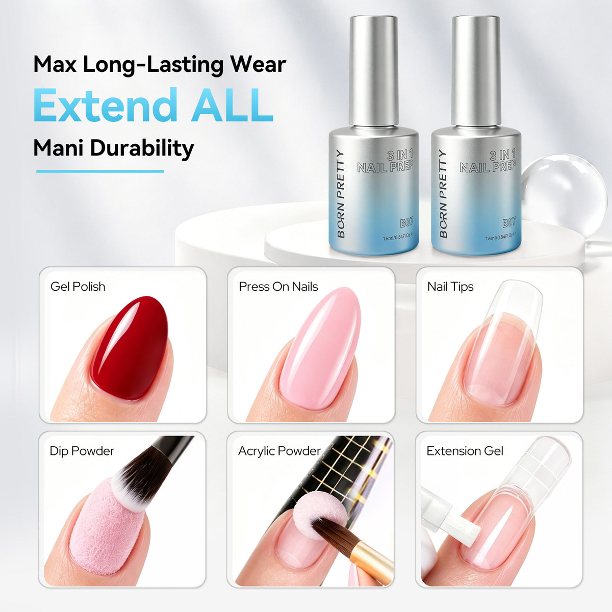 3 In 1 Nail Prep B07 16ml