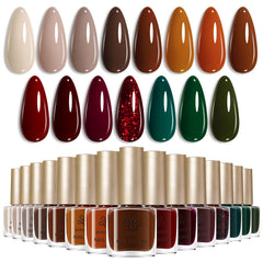 15 Colors Nail Polish Set Fireside Overture 7ml Nail Polish BORN PRETTY 