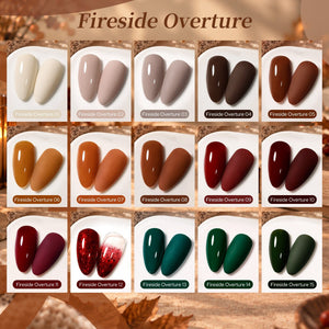 15 Colors Nail Polish Set Fireside Overture 7ml Nail Polish BORN PRETTY 
