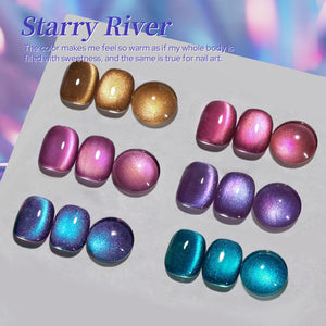 6 Colors Cat Magnetic Nail Polish - Starry River 7ml