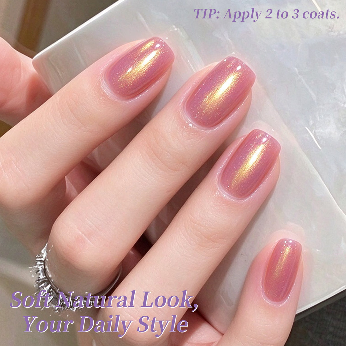6 Colors Nail Polish Set Azure Glow 7ml