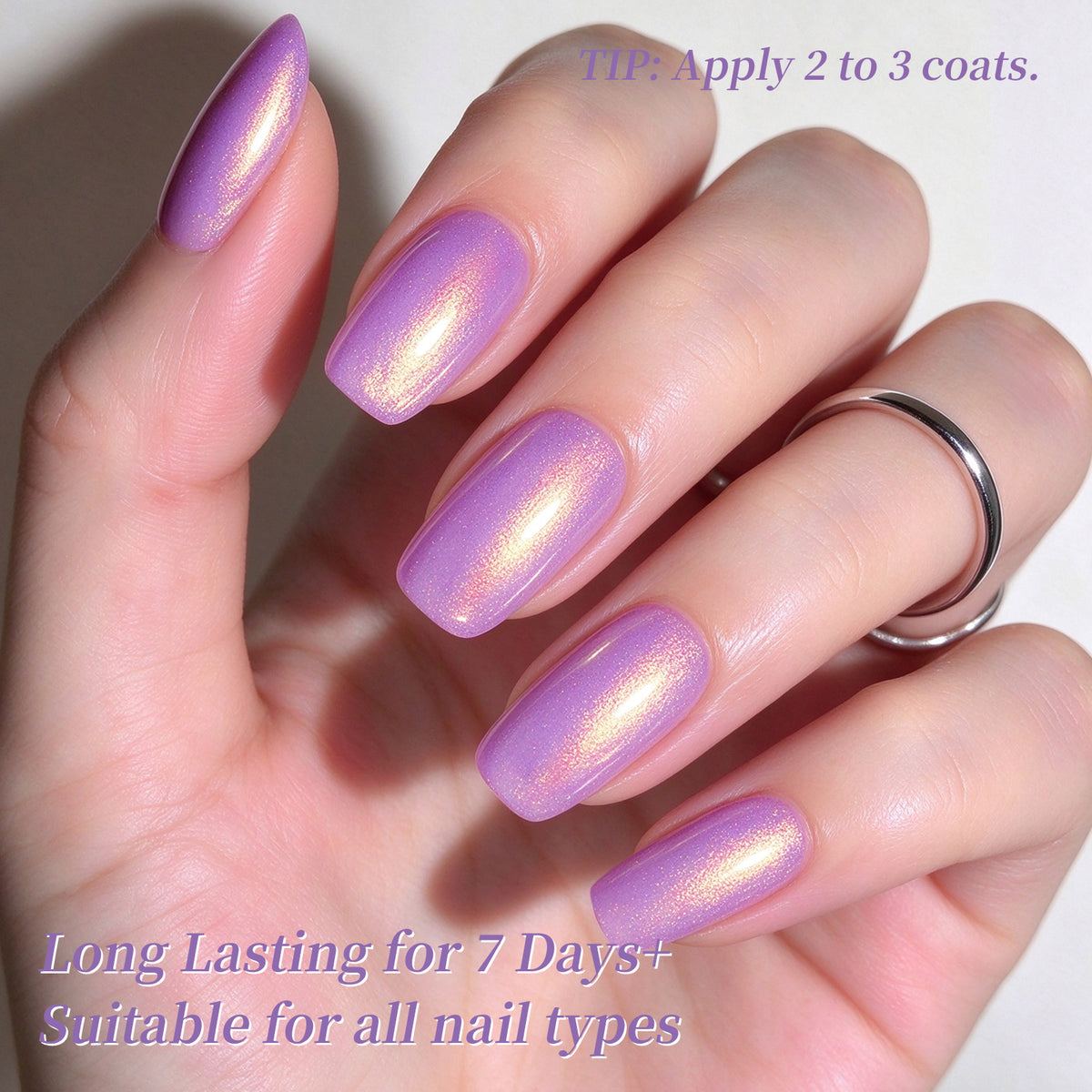6 Colors Nail Polish Set Azure Glow 7ml