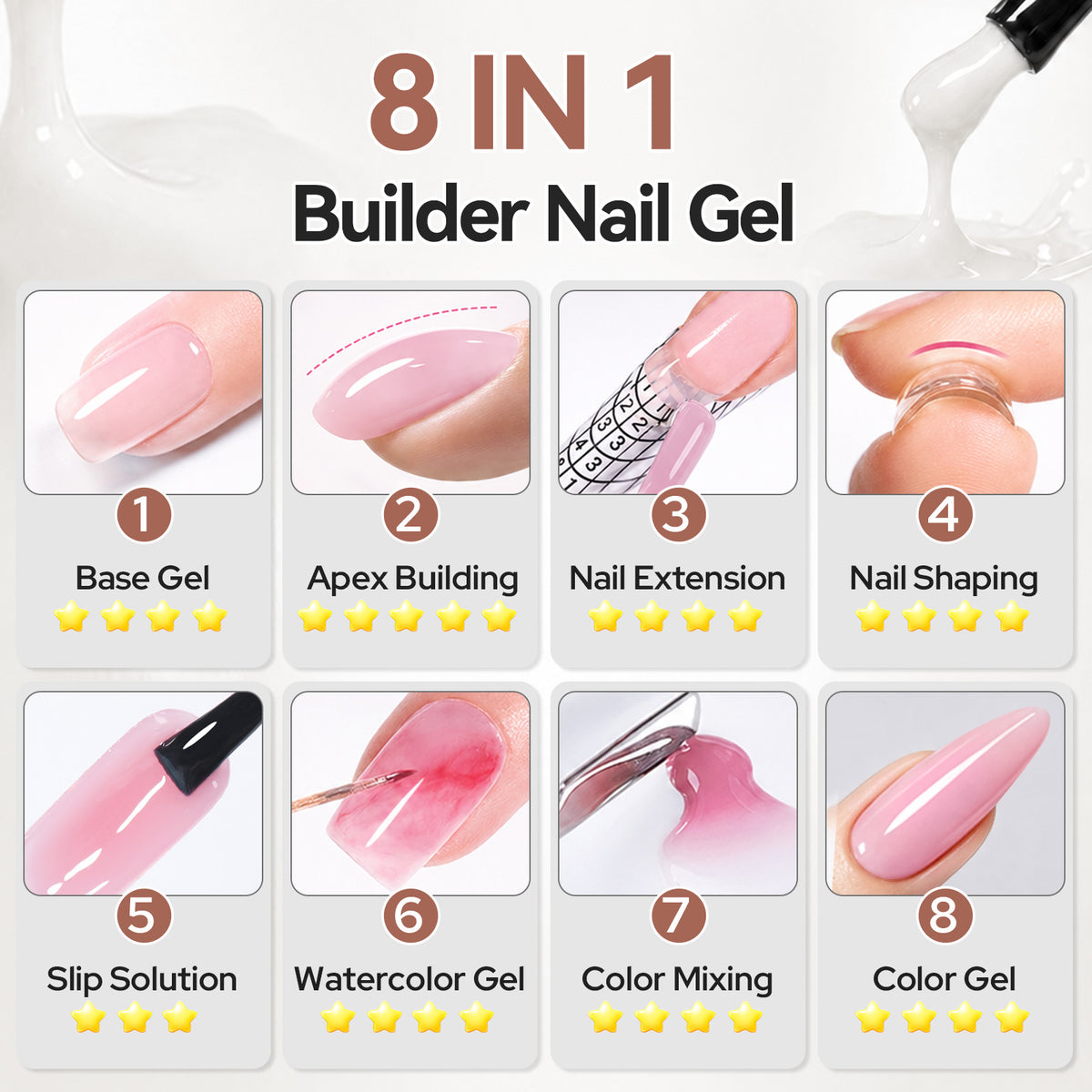 8 IN 1 Builder Gel B19 15ml