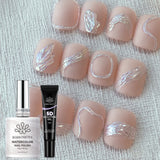 2pcs Set Watercolor Nail Polish & Sculpting Gel