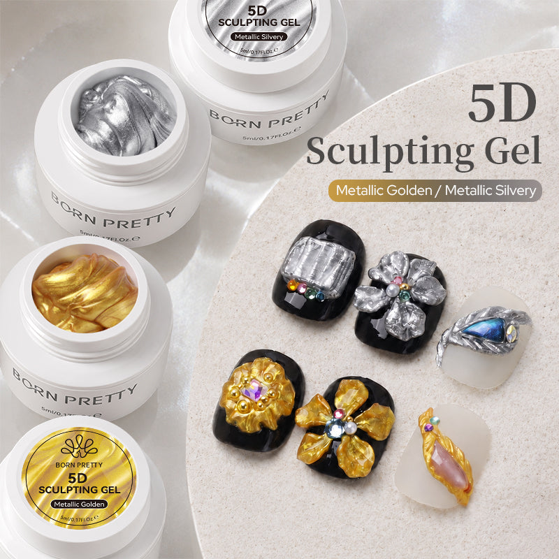 Gold Silver 5D Sculpting Gel & Carving Pen