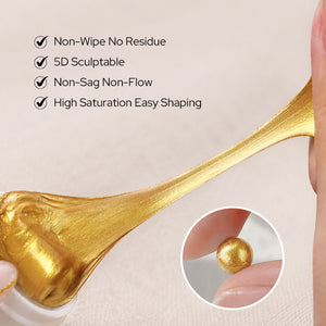 5D Sculpting Gel Metallic Gold Silver 5ml