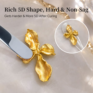5D Sculpting Gel Metallic Gold Silver 5ml