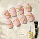2pcs Set Watercolor Nail Polish & Sculpting Gel