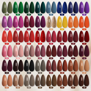 48 Colors Gel & 4 Base Top Coat Set S75 Autumn Edit 5ml