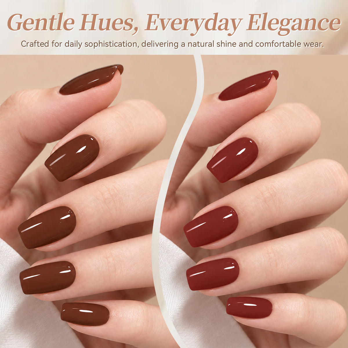 48 Colors Gel & 4 Base Top Coat Set S75 Autumn Edit 5ml