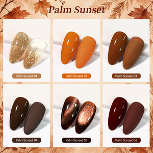 6 Colors Gel Set S76 Palm Sunset 7ml