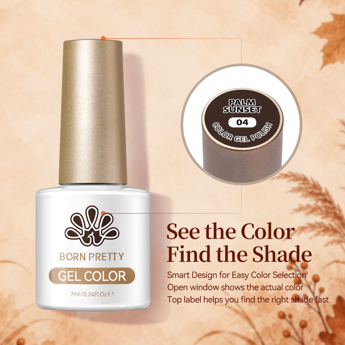 6 Colors Gel Set S76 Palm Sunset 7ml