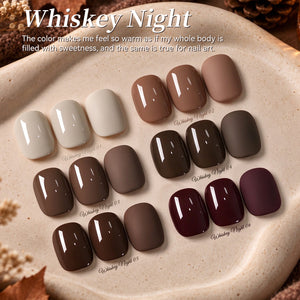 6 Colors Gel Set S77 Whiskey Night 7ml