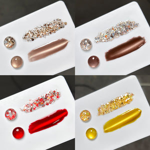 2pcs Set Cat Magnetic Gel &  Glitter Gel