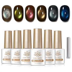 6 Colors Glass Cat Magnetic Gel M98 Desert Dusk 7ml