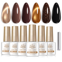 6 Colors Gel Set S79 Cocoa Crushed 7ml