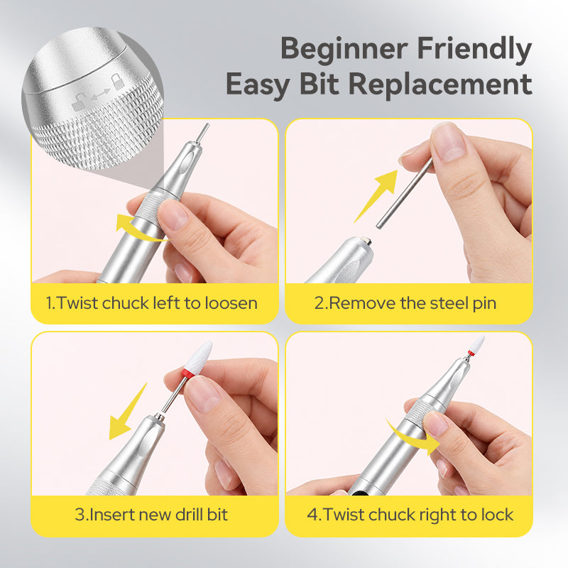 35000RPM Rechargeable Electric Nail Drill