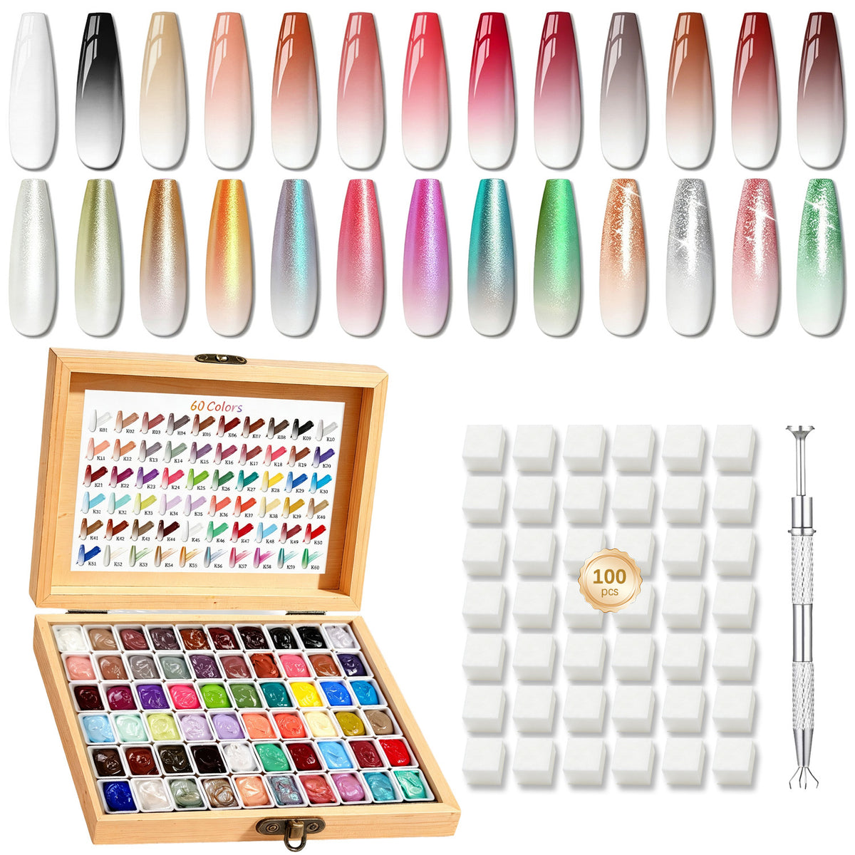 60 Colors Pat Painting Gel Set Gel Nail Polish No Brand 
