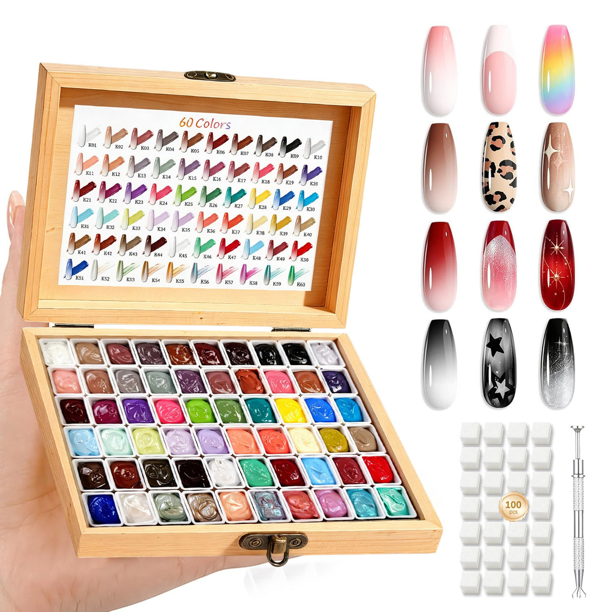 60 Colors Pat Painting Gel Set Gel Nail Polish No Brand 