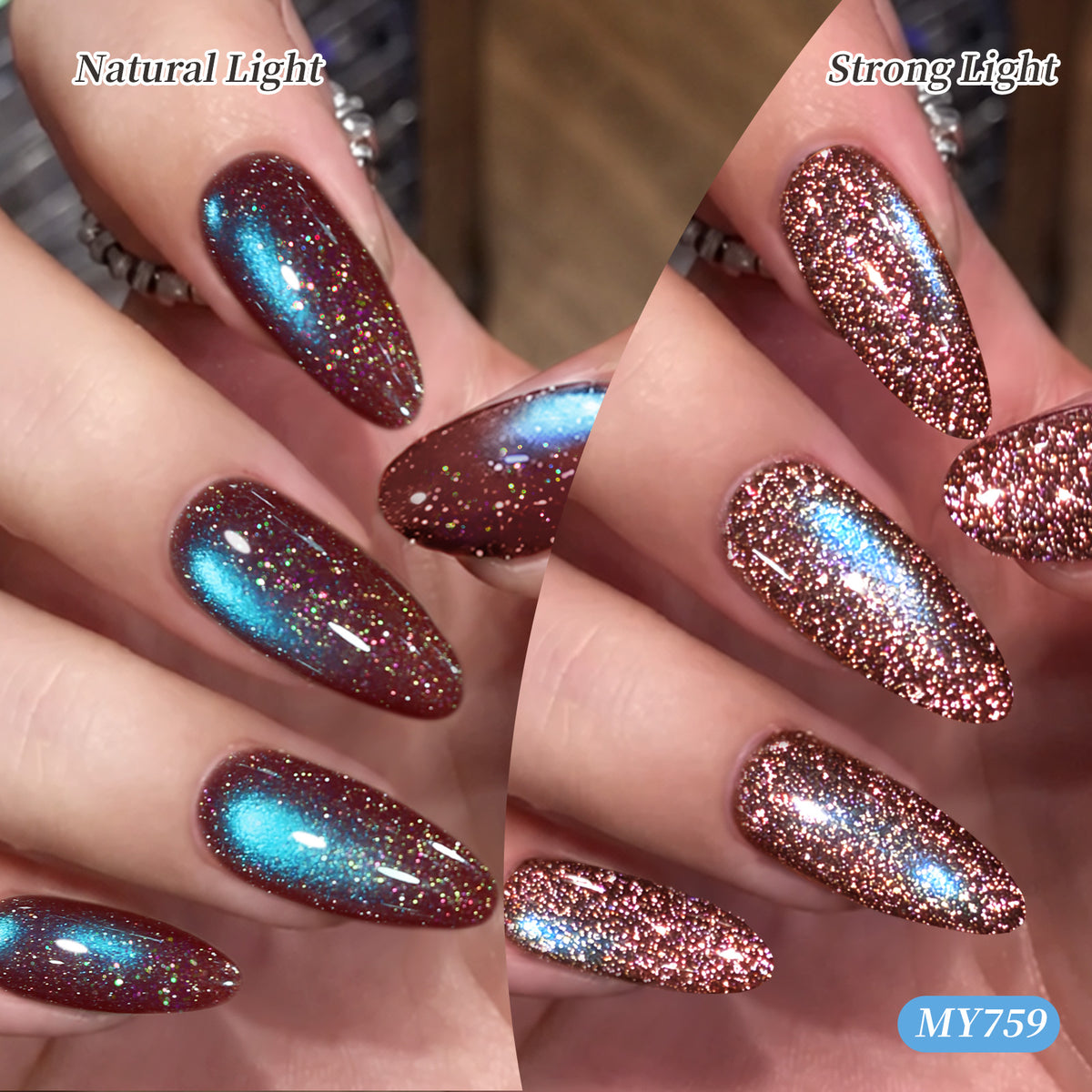 6 Colors Reflective Cat Magnetic Gel M101 Dreamy Star 7ml